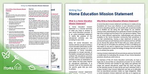Writing Your Home Education Mission Statement