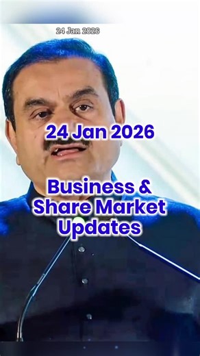 PaisaGi₹i on Instagram: "Business & Share Market Updates 24 Jan 2026, Adani, Juspay, RCB Stake"