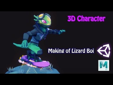 Maya | Making of Lizard Boi 3D Model