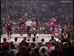Harlem Heat vs. Steiner Brothers vs. Sting & Lex Luger (WCW Monday Nitro 6/24/96) | Pro Wrasslin Junkies