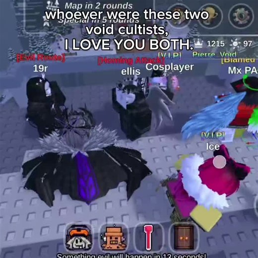 I love Void Cultists sm they're so cute that it makes me break character. I'm giggling 🥹🥹💞💞 #roblox #somethingevilwillhappen #thevoidcult