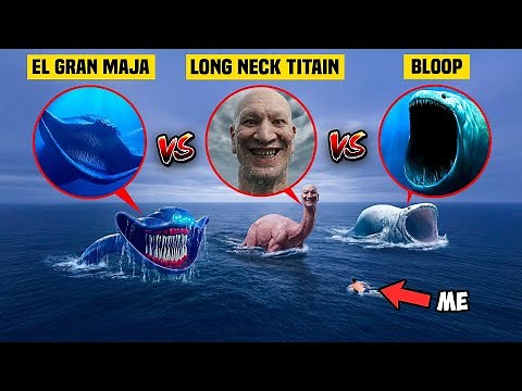 Drone Catches LONG NECK TITAN, BLOOP & EL GRAN MAJA in the Ocean! (REAL FOOTAGE)