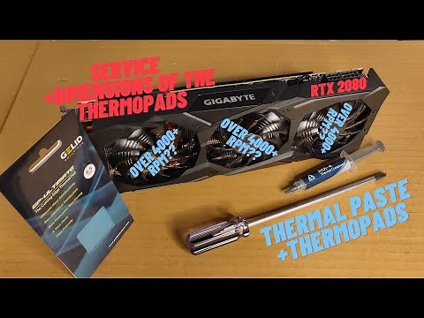 How to change thermal paste and thermal pads I Gigabyte Nvidia RTX 2080 windforce 8Gb + Gelid + MX-4