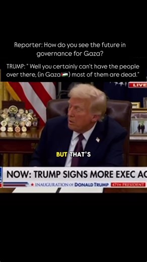 ‎Tamara Taha  تمارا طه‎ on Instagram: "American President, Businessman & Real estate developer, Donald Trump- “Gaza is interesting its a phenomenal location…” ‍濫  @africa4palestine"