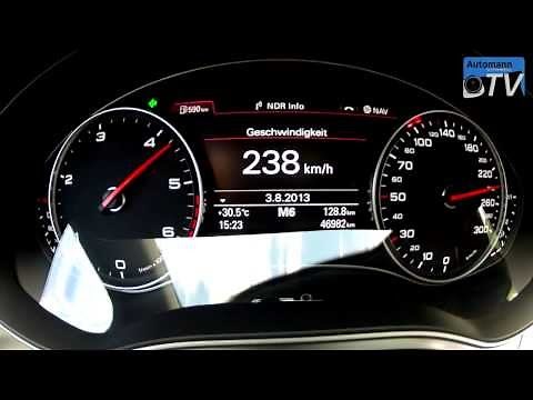 2013 Audi A7 3.0 BiTurbo TDI (313hp) - 0-250 km/h acceleration (1080p FULL HD)