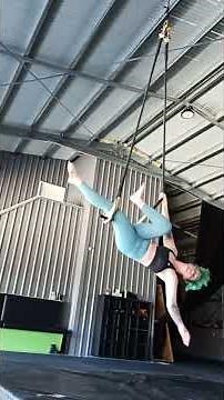 aerial trapeze birds nest drop practise to eventual combo