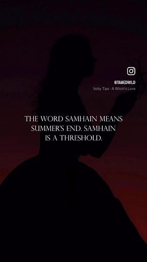 20K views · 759 reactions | At Samhain time we draw close to the other side ️ To the beloved ancestors, we remember you. Blessings on your step across this threshold and happy Samhain, magickal ones. #samhain #samhainblessings #samhainaltar #shesawitch #witchesofinstagram #tamedwild | Tamed Wild | Facebook