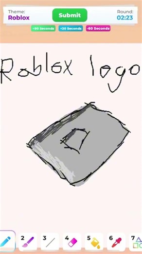 Drawing the Roblox logo!