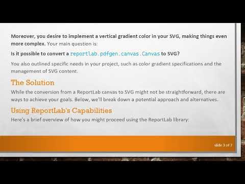 How to Convert a ReportLab Canvas to SVG: A Practical Guide