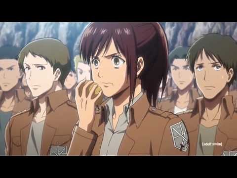 Attack on Titan Episode 3(Potato Scene) in English Dub