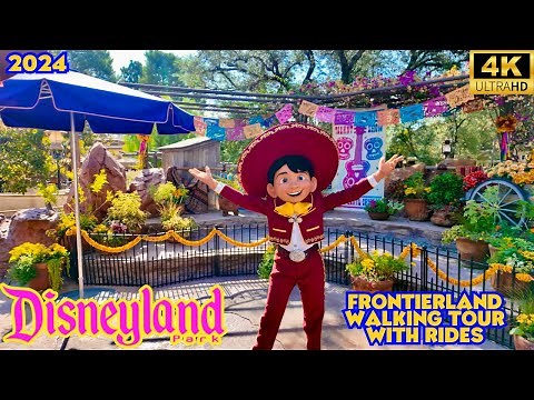 Frontierland Walkthrough with Rides-Disneyland Resort 2024 [4K]