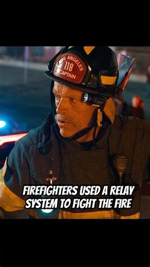 Firefighters used a relay system to fight the fire #series #shorts #911 #drama #foryou