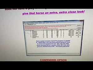 Tom Consoles Personal Handicapping 2.0 Report Software Program for Horse Racing
