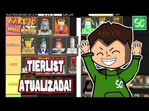 TODOS OS CÓDIGOS! TIERLISTS ATUALIZADA DE NARUTO DEFENSE SIMULATOR!