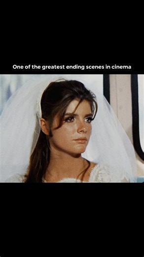 Film Culture on Instagram: "The iconic ending of "The Graduate" was partly accidental but masterfully executed by director Mike Nichols. Nichols didn't tell the actors when the scene was over, allowing the camera to continue rolling and capture the natural fading of their excitement, to eventually come to a "what now?" moment. This final scene helped solidify the film's themes of isolation, uncertain futures, and societal expectations.  "The Graduate" (1967) Dir. Mike Nichols."