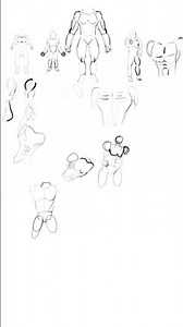 krita practice gesture drawing with focus on the torso #art #sketchable