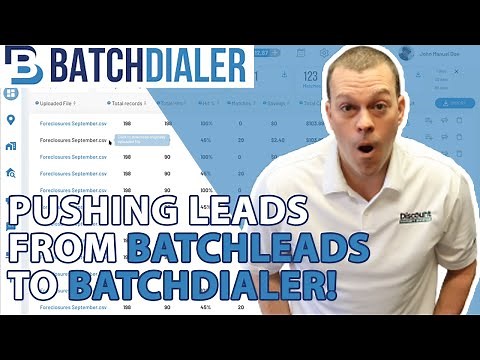 Pushing Leads from BatchLeads to BatchDialer