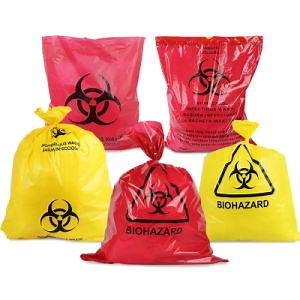 [Hot Item] Heavy Duty LDPE HDPE Polyethylene Plastic Red Infectious Disposal Medical Clinical Bag Biological Biohazard Waste Bag