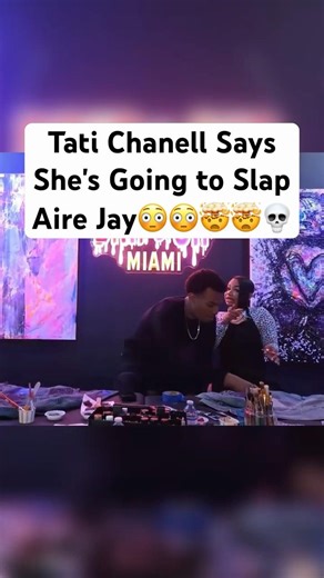 Did she just threaten to SLAP her ?? 😳 #celebritynews #viral #tatichanell #airejay