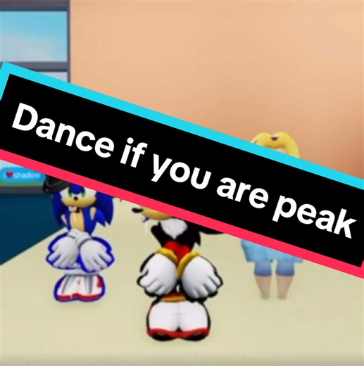 #shadowthehedgehog #sonicthehedgehog #maria dance if you are peak meme . . .Shadow:me .Sonic:@(っ◔◡◔)っ ♥ ⚡SonicRoseCute⚡ ♥ .Maria:@💙🏳️‍🌈ŠÕŃĪČKÜ🏳️‍🌈💙 .And the others ar two friends of mine. .@DJ Anday . . . . #robloxgames #robloxtiktok #tik_tok #robloxtiktok #meme