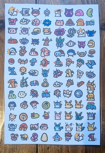 Mega Chibi Pokémon Sticker Sheet - Kawaii Mini Stickers - Planner Stickers - Ultimate Cute Collector Pack - Etsy Australia