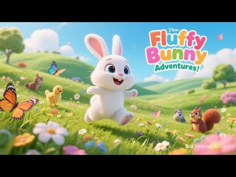 🐰 Fluffy Bunny Adventures | Fun & Educational Toddler Song | Pixar 3D Animation