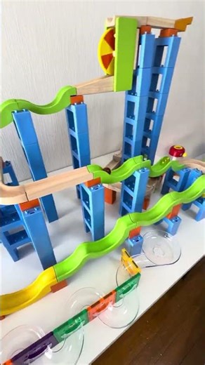 Marble Run Race ☆ Wooden winding course & colorful balls5