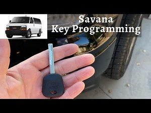 How to program an ignition key of the Gmc Savana