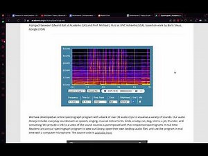 Game theory ARG spectrogram