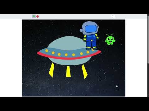 Rescue mission by the galactic police | scratch game for competition