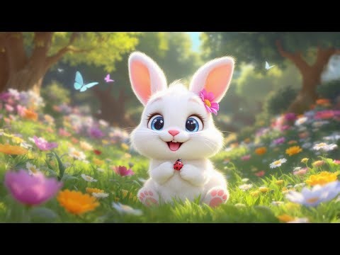 The Little Lonely Bunny 🐇 | Heartwarming Kids Nursery Rhyme & Bunny Poem