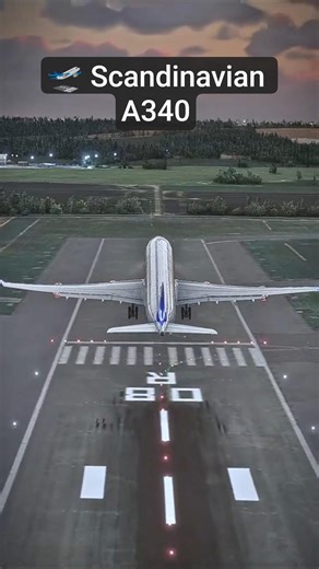 SAS A340 Taking Off from Birmingham 🇬🇧✈️ | Rare Departure #shorts #aviation