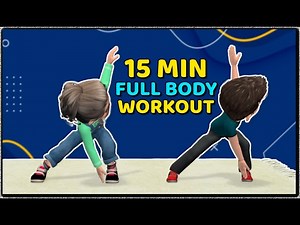 15-MIN KIDS EXERCISE - FULL BODY WORKOUT - Videos For Kids