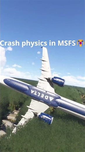 Crash Physics in Microsoft Flight Simulator 💀 #msfs2024 #aviation #flightsim