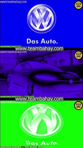 NEW AND OLD VOLKSWAGEN LOGO ANIMATION IN 3 SUPER COOL EFFECTS PART 23 #shorts #logo #volkswagen