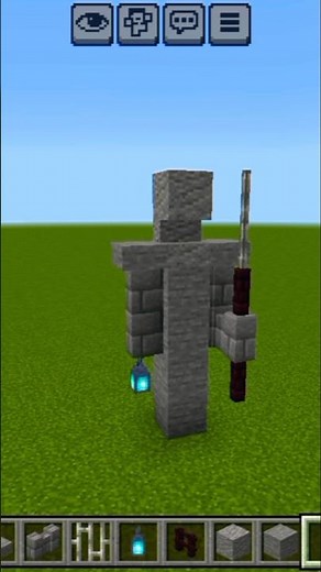 how to make statue in minecraft 😱🔥 #minecraft #subscribe