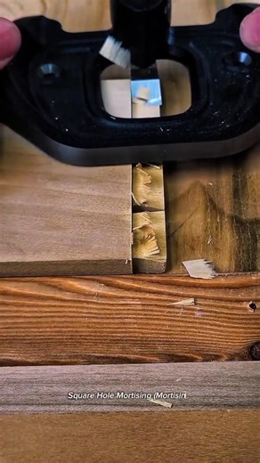 Precision Woodworking: Square Mortise Cutting with Hollow Chisel Mortiser