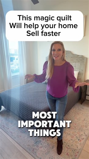 Our magic quilt has staged more homes than anyone in Pensacola - and every time it shows up, that house sells fast. Do you think it helps? | Christina Leavenworth