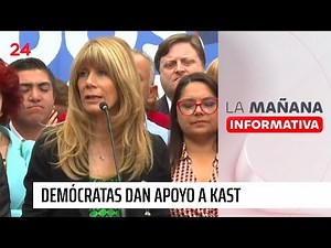 Demócratas dan apoyo a Kast en la segunda vuelta: "El objetivo es recuperar el país" | 24 Horas