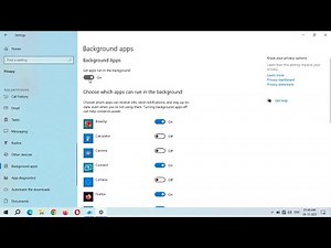 How to Turn OFF Background Apps in Windows 10 Laptop & Desktop