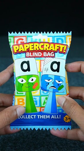 My Sprunki OC A (from Alphablocks) Papercraft Candy Blindbag Unboxing #papercraft #diy