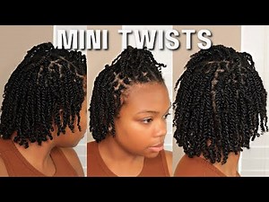 How To Do Mini Twists On Low Density Short Natural Hair
