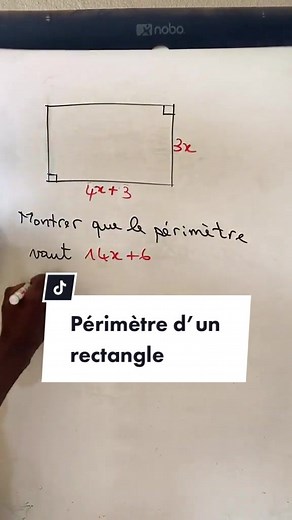 Calculer le périmètre d’un rectangle avec le calcul littéral