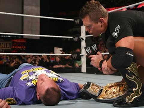 Raw: The Miz lays out John Cena with a People's Elbow