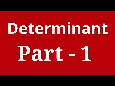 Determinant of order 2x2 || Basic Mathematics ( BCS - 012) || IGNOU BCA 1st Semester