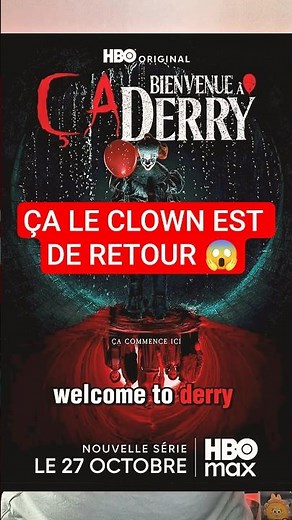 REGARDE BIENVENUE À DERRY🎈😨 #welcometoderry #pennywise #horreur #hbomax #horrormovies