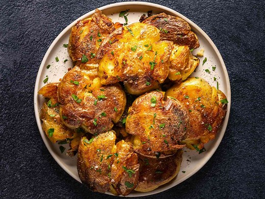 Crispy Smashed Potatoes Recipe