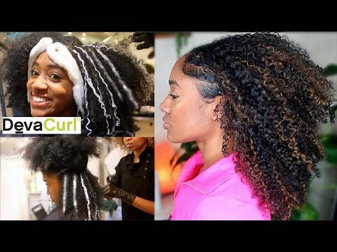 😱I Got Honey Blonde Highlights (Pintura) at the DevaChan Salon!| Natural Curly Hair