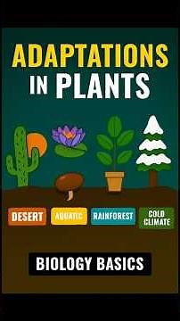 Adaptations in Plants 🌵🌊 | How Plants Survive Anywhere | Biology Basics #biologybasics #traits