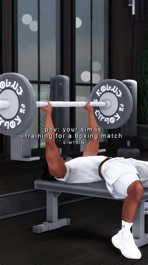 pov: your sim is training for a boxing match #sims #machinima #thesims4 #sims4story #thesims